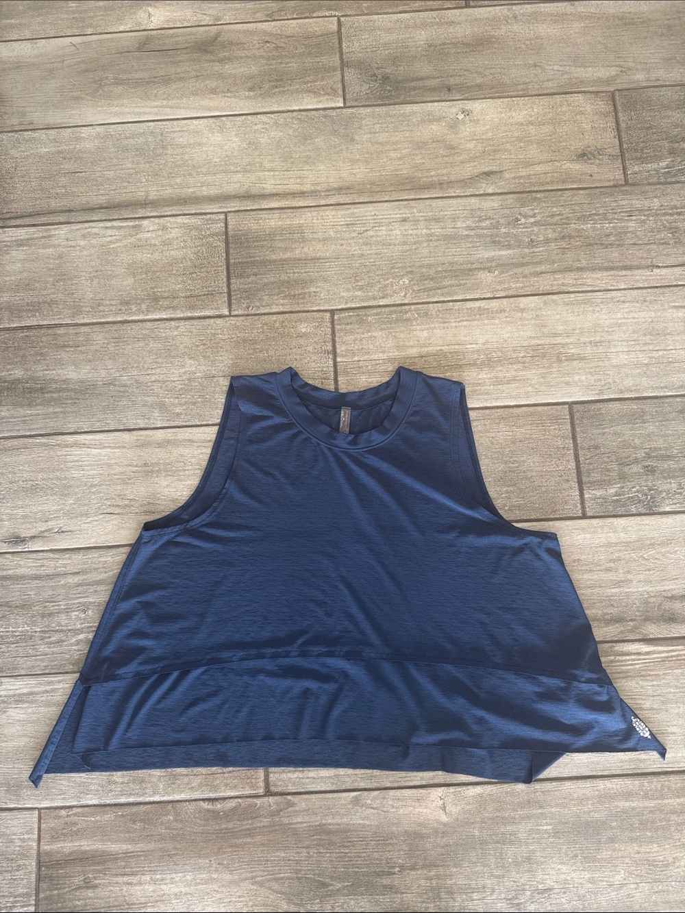 FP Movement by Free People Navy Cropped Relaxed Tank
